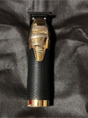 Premium Gold & Black Cordless Beard Trimmer for Men